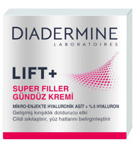Diadermine Lıft+Super Fıller 50 Faktör Tüm Ciltler İçin Leke Karşıtı Nemlendirici Yaşlanma Karşıtı Yağsız Suya Dayanıklı Yüz Güneş Kremi 50 ml