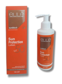 Elile 50 Faktör Tüm Ciltler İçin Nemlendirici Suya Dayanıklı Yüz Güneş Losyonu 150 ml