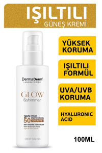 Dermaderm Laboratories Sun Protection Cream 50 Faktör Tüm Ciltler İçin Leke Karşıtı Nemlendirici Yağsız Suya Dayanıklı Yüz ve Vücut Güneş Kremi 50 ml