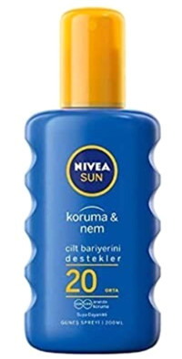 Nivea 20 Faktör Tüm Ciltler İçin Nemlendirici Suya Dayanıklı Yüz Güneş Kremi 200 ml