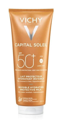 Vichy Soleil 50 Faktör Tüm Ciltler İçin Leke Karşıtı Nemlendirici Yağsız Suya Dayanıklı Yüz Güneş Sütü 300 ml