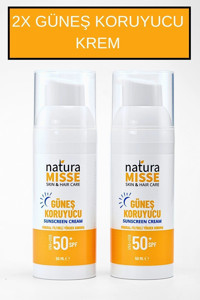 Naturamisse 50 Faktör Tüm Ciltler İçin Leke Karşıtı Nemlendirici Suya Dayanıklı Yüz Güneş Kremi 50 ml