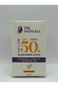 Dr.Medi̇cell Stick 50 Faktör Tüm Ciltler İçin Nemlendirici Suya Dayanıklı Yüz Güneş Kremi 20 ml