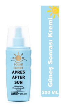 Solar Expert Apres After 50 Faktör Tüm Ciltler İçin Leke Karşıtı Nemlendirici Yağsız Suya Dayanıklı Yüz ve Vücut Güneş Kremi 200 ml