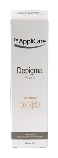 Dr Applicare Depigma 50 Faktör Tüm Ciltler İçin Nemlendirici Suya Dayanıklı Yüz Güneş Kremi 90 ml