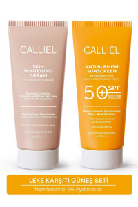 Calli̇el Renkli 50 Faktör Tüm Ciltler İçin Leke Karşıtı Nemlendirici Kapatıcılı Suya Dayanıklı Yüz Güneş Kremi 50 ml