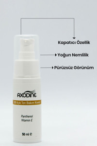 Axodine Renkli 50 Faktör Tüm Ciltler İçin Nemlendirici Kapatıcılı Suya Dayanıklı Yüz Güneş Kremi 50 ml