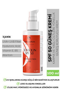 Dermasoli̇n 50 Faktör Tüm Ciltler İçin Leke Karşıtı Nemlendirici Yaşlanma Karşıtı Suya Dayanıklı Yüz Güneş Kremi 100 ml