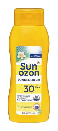 Sunozon 30 Faktör Tüm Ciltler İçin Nemlendirici Suya Dayanıklı Yüz Güneş Sütü 400 ml