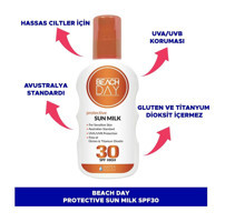 Beach Day 30 Faktör Tüm Ciltler İçin Nemlendirici Suya Dayanıklı Yüz Güneş Losyonu 150 ml