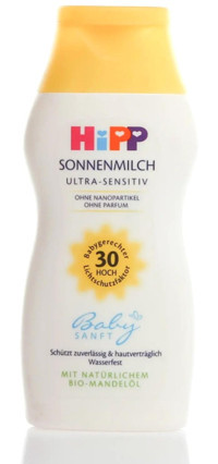 Hipp 30 Faktör Tüm Ciltler İçin Nemlendirici Suya Dayanıklı Yüz ve Vücut Güneş Sütü 200 ml