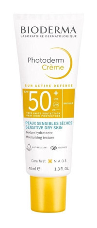 Bioderma Photoderm 50 Faktör Kuru Ciltler İçin Nemlendirici Suya Dayanıklı Yüz Güneş Kremi 40 ml