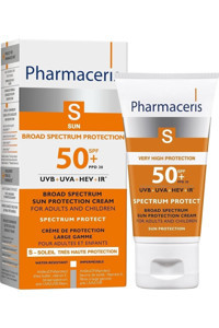 Pharmaceris Pharma 50 Faktör Tüm Ciltler İçin Leke Karşıtı Nemlendirici Yağsız Suya Dayanıklı Yüz ve Vücut Güneş Kremi 50 ml
