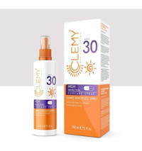 Clemy 30 Faktör Tüm Ciltler İçin Nemlendirici Suya Dayanıklı Yüz Güneş Kremi 150 ml