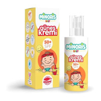 Minoris 50 Faktör Tüm Ciltler İçin Nemlendirici Suya Dayanıklı Yüz Güneş Kremi 150 ml