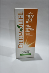 Dermolife 50 Faktör Tüm Ciltler İçin Nemlendirici Suya Dayanıklı Yüz Güneş Kremi 50 ml