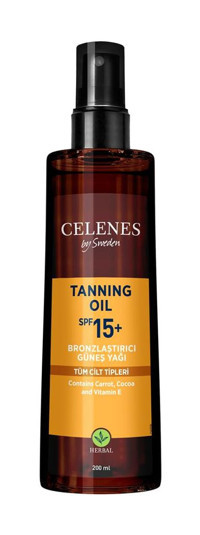 Celenes Fluid 15 Faktör Tüm Ciltler İçin Leke Karşıtı Nemlendirici Yağsız Suya Dayanıklı Yüz ve Vücut Güneş Kremi 200 ml