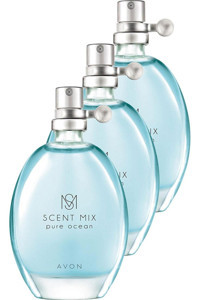 Avon Scent Mix Pure Ocean EDT Çiçeksi Kadın Parfüm 3x30 ml