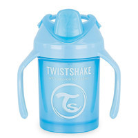 Twistshake Akıtmaz Kulplu 4+ Ay 230 ml Alıştırma Bardağı Mavi