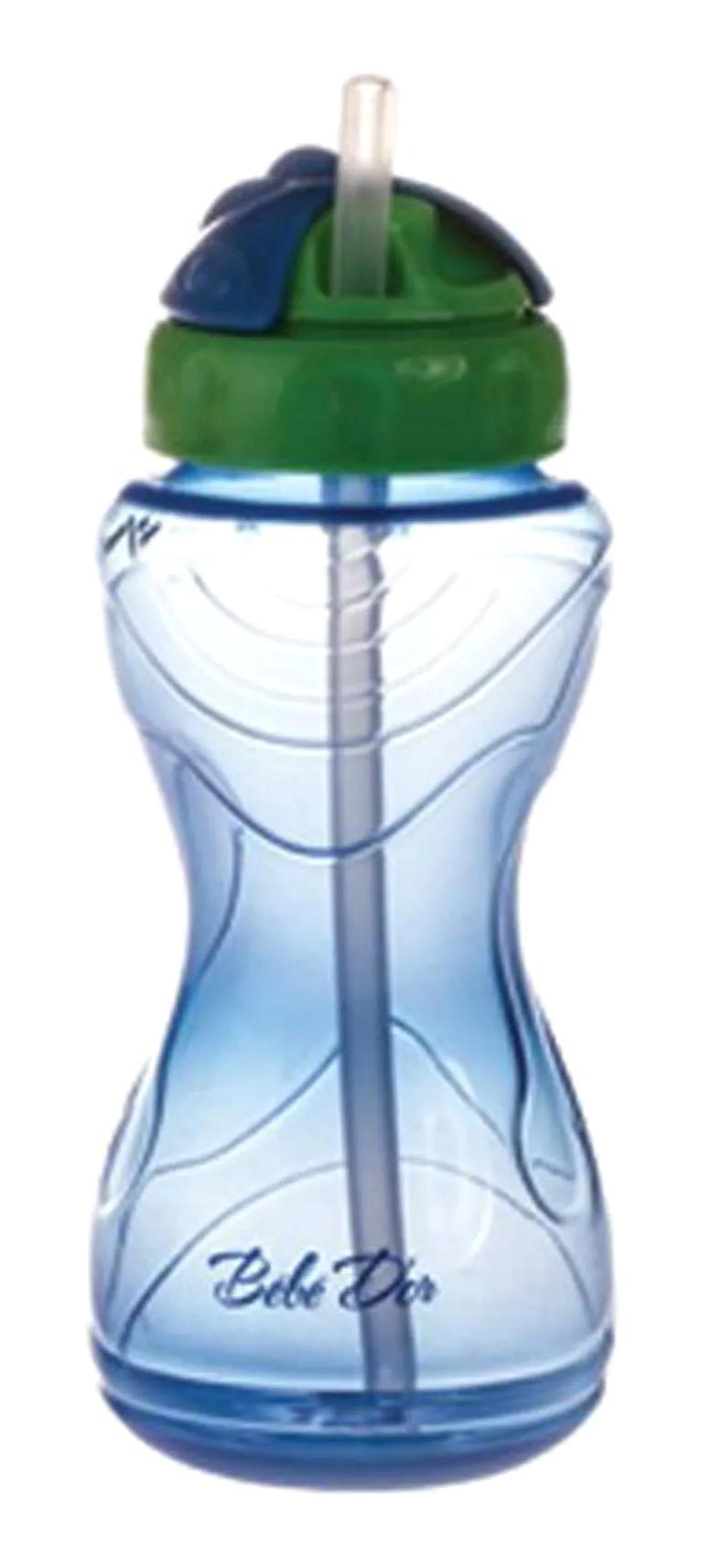 Bebedor LB14651 Pipetli Akıtmaz Kulpsuz 9+ Ay 330 ml Alıştırma Bardağı Mavi