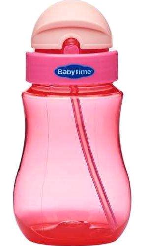 Babytime BT500 Pipetli Akıtmaz Kulpsuz 250 ml Alıştırma Bardağı Pembe