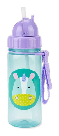 Skip Hop Pipetli Kulpsuz 384 ml Alıştırma Bardağı Mor Mavi