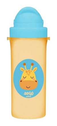 Wee Baby Pipetli Kulpsuz 6 + Ay 300 ml Alıştırma Bardağı Turuncu