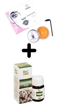 Fiera Şeffaf Wax Kaş Sabitleyici 20 ml + Bio Vitals Sarımsak Yağı 20 ml