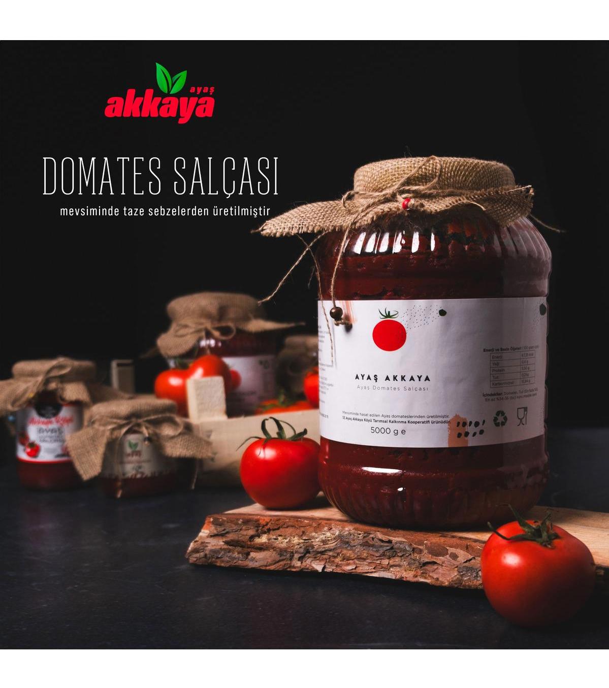 Ayaş Akkaya Ev Yapımı Organik Domates Salçası 5 kg