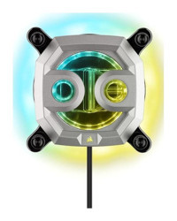 Corsair Ww Hydro X Serisi Xc7 1 Fanlı Sıvı Soğutmalı RGB Masaüstü İşlemci Soğutucu Gümüş