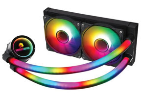 Gamebooster Infinity 240 Black Edition Sessiz 4 Pin 2 Fanlı Sıvı Soğutmalı RGB Masaüstü İşlemci Soğutucu