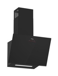 Tommatech TDE6005BG 152.5 W 400 m3/h 59.5 cm Cam Karbon Filtreli Bacalı Duvar Tipi Damlumbaz Siyah