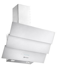 Eminçelik CH 1455 RC W60 650 m3/h 60 cm Cam Karbon Filtreli Bacalı Duvar Tipi Damlumbaz Beyaz