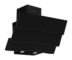 Ferre D023 100 W 650 m3/h 60 cm Cam Karbon Filtreli Bacalı Duvar Tipi Damlumbaz Siyah