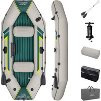 Bestway HydroForce Ranger Elite X3 2.95 m 3 Kişilik Şişme Bot Beyaz Yeşil