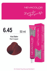 Neva 6.45 Kızıl Bakır Organik Krem Saç Boyası 50 gr