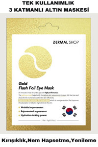 Dermal Gold Flash Foil Göz Altı Jel Göz Maskesi 4 gr
