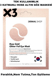 Dermal Rose Gold Göz Çevresi Jel Göz Maskesi 3 Adet