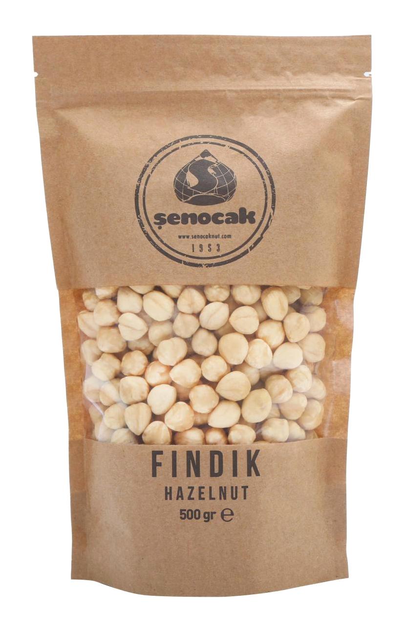 Şenocak Kağıt Doypack Tane Kavrulmuş Fındık İçi 500 gr
