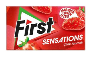 First Sensations Çilekli Sakız 12'li 6 Adet