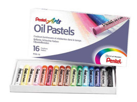 Pentel 16'lı Yağlı Pastel Boya Seti