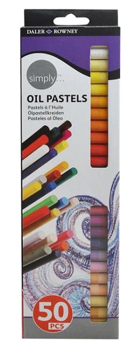 Daler Rowney 50'li Yağlı Pastel Boya Seti
