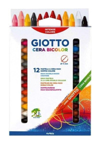 Giotto Cera Bicolor 12'li Mum Pastel Boya Seti