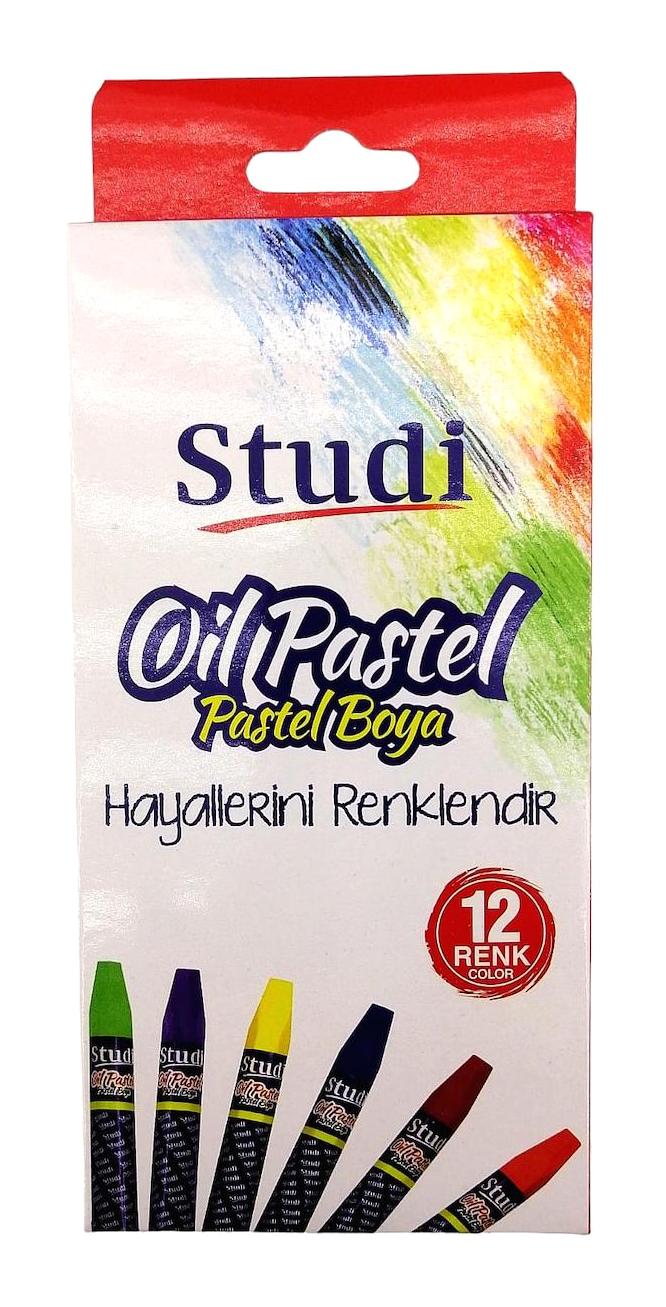 Studi 12'li Yağlı Pastel Boya Seti
