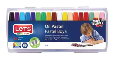 Lets Çantalı 18'li Yağlı Pastel Boya Seti