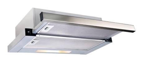 Hibsan 8062 Sürgülü Çift Motorlu İnox 60 cm Aspiratör
