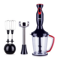 Fakir Lucina 1500 ml Plastik Hazneli Turbolu Çift Bıçaklı 3'lü Blender Seti Siyah