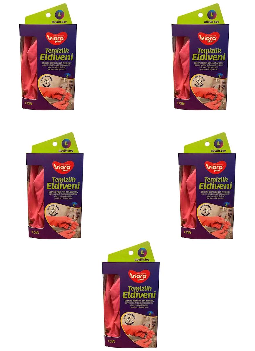 Viora Large Temizlik Eldiveni 5 Paket
