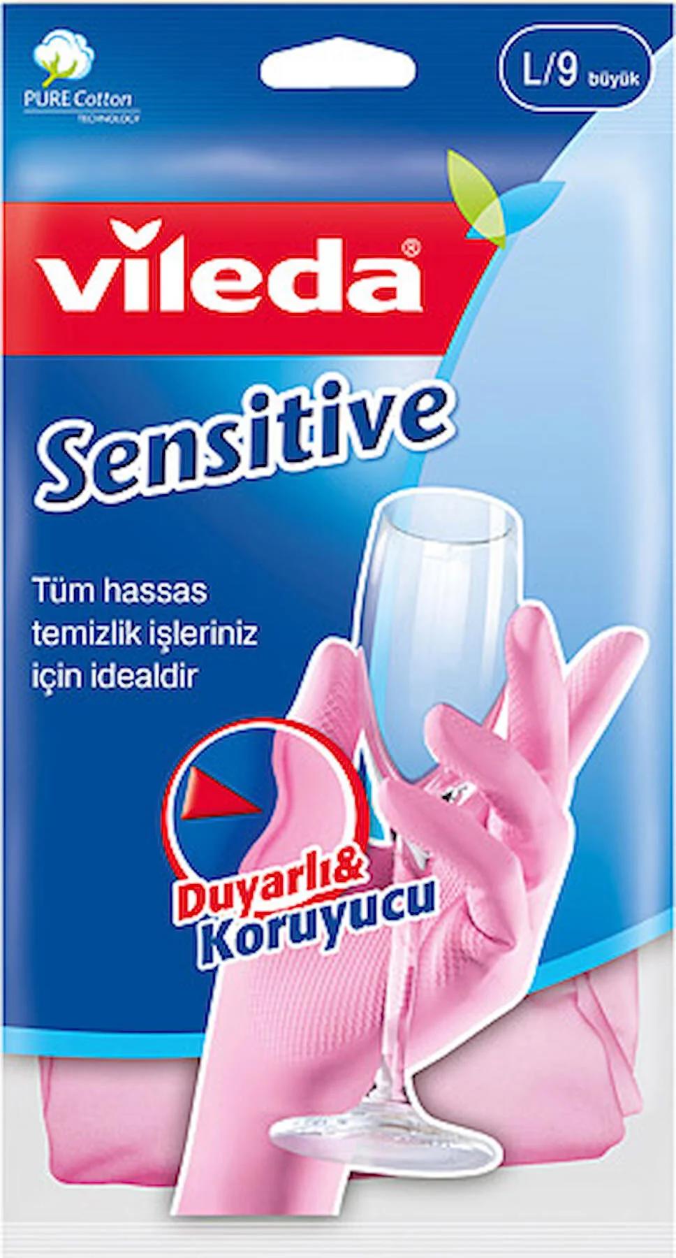 Vileda Sensitive Large Temizlik Eldiveni 1 Çift