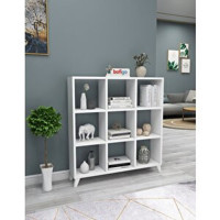 Bofigo 9 Bölmeli Suntalam 88 cm Beyaz Kitaplık